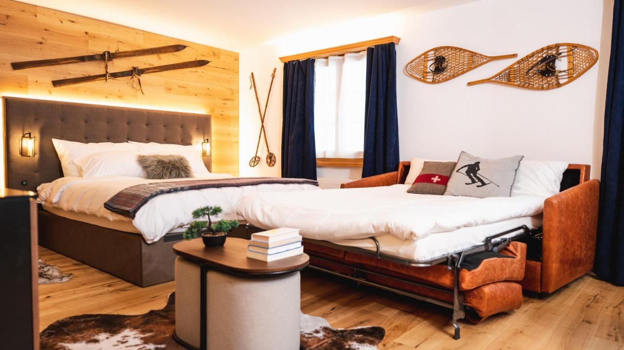 Wunderstay Alpine 3 Chic Studio Central Location Klosters-Serneus Exterior foto