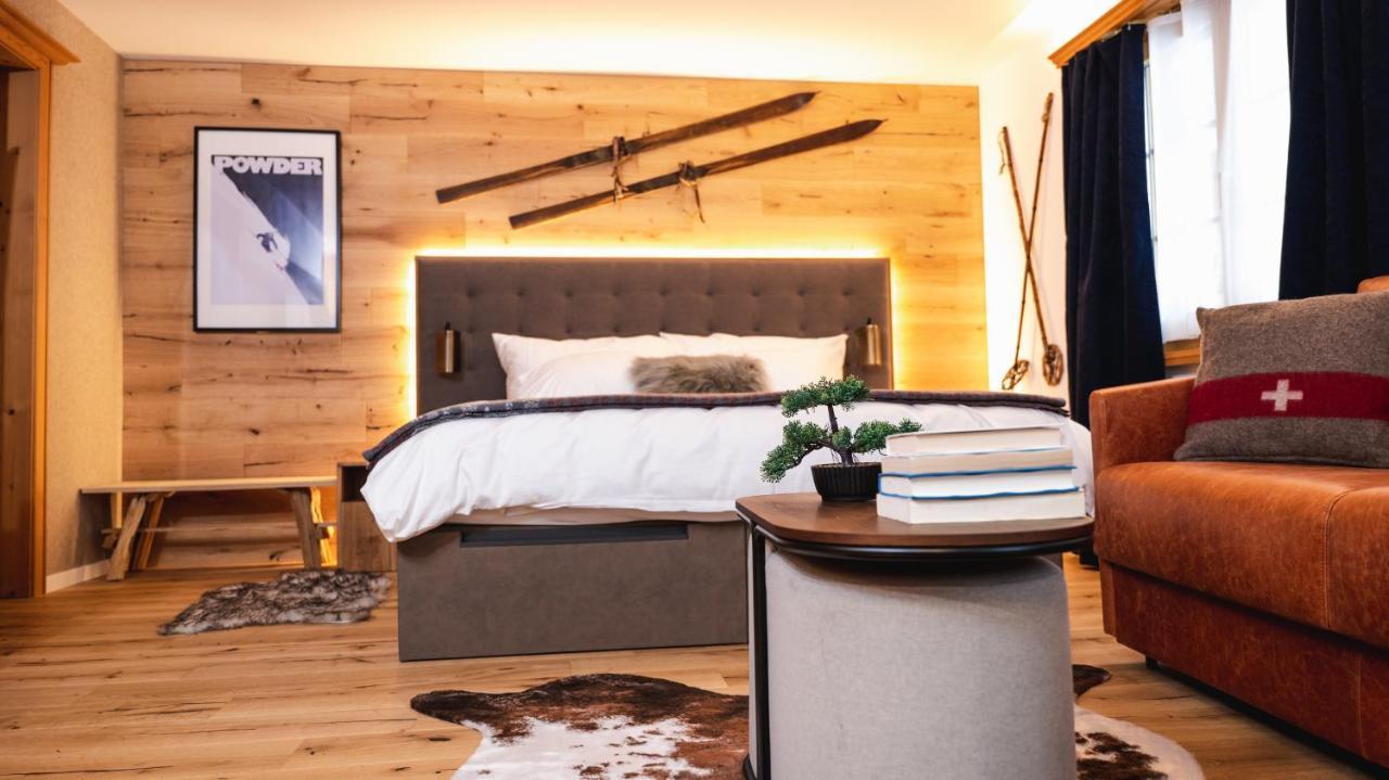 Wunderstay Alpine 3 Chic Studio Central Location Klosters-Serneus Exterior foto