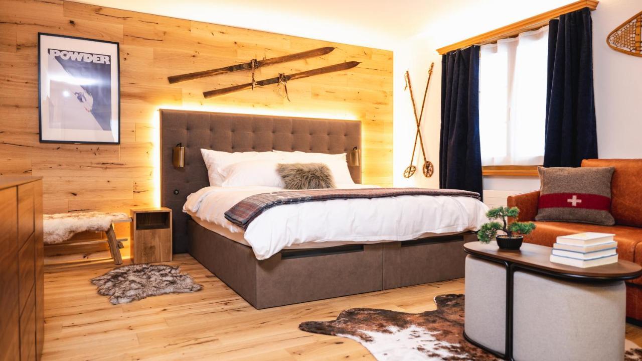 Wunderstay Alpine 3 Chic Studio Central Location Klosters-Serneus Exterior foto